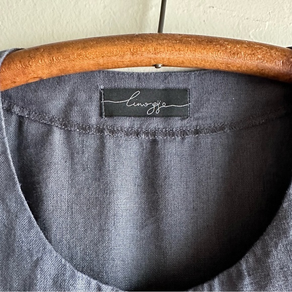 Linogija  oversized linen button up dress - Picture 5 of 10